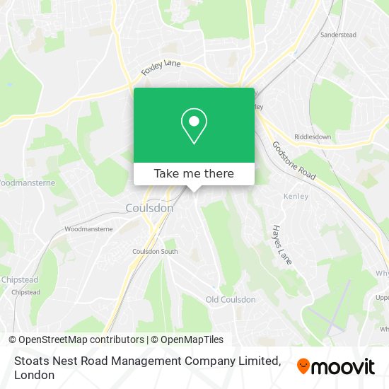 Stoats Nest Road Management Company Limited map