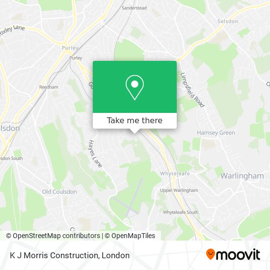 K J Morris Construction map