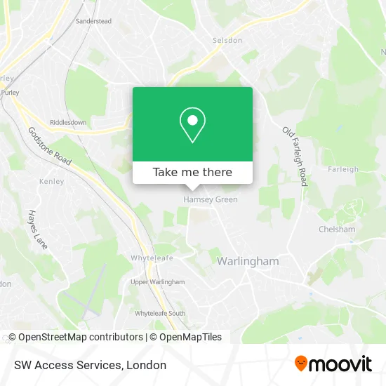 SW Access Services map