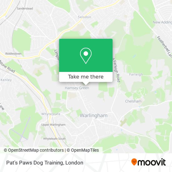 Pat's Paws Dog Training map