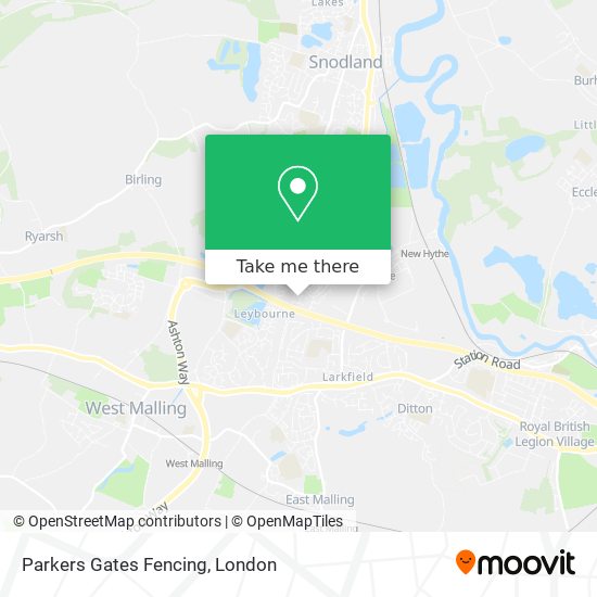 How to get to Parkers Gates Fencing in Tonbridge And Malling by Bus or Train?