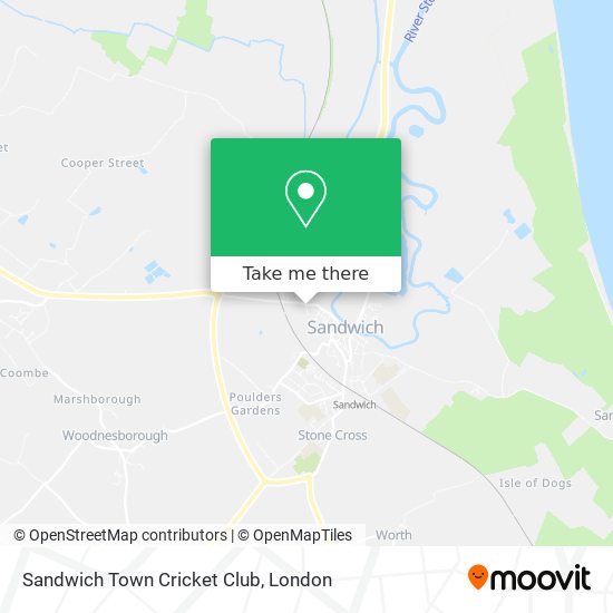 Sandwich Town Cricket Club map
