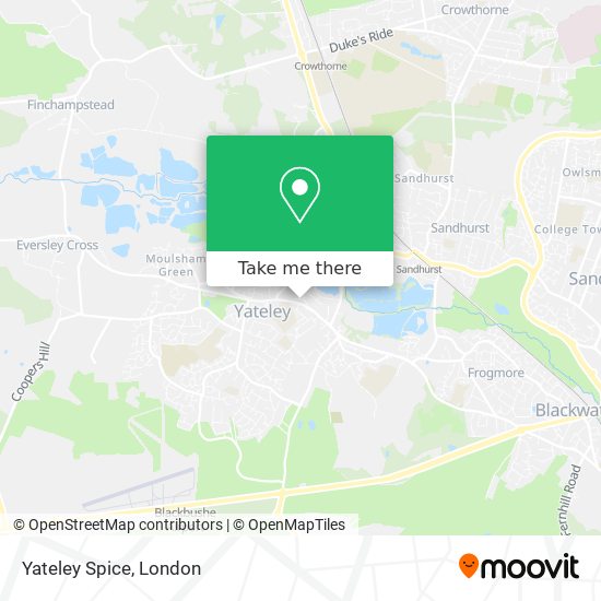 Yateley Spice map