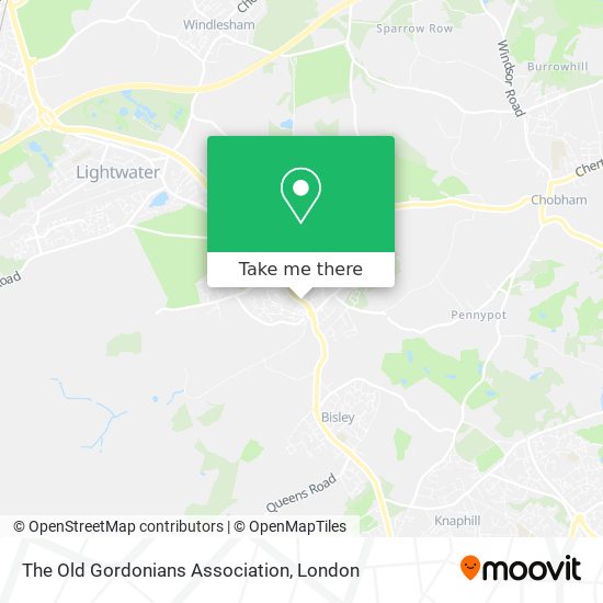 The Old Gordonians Association map