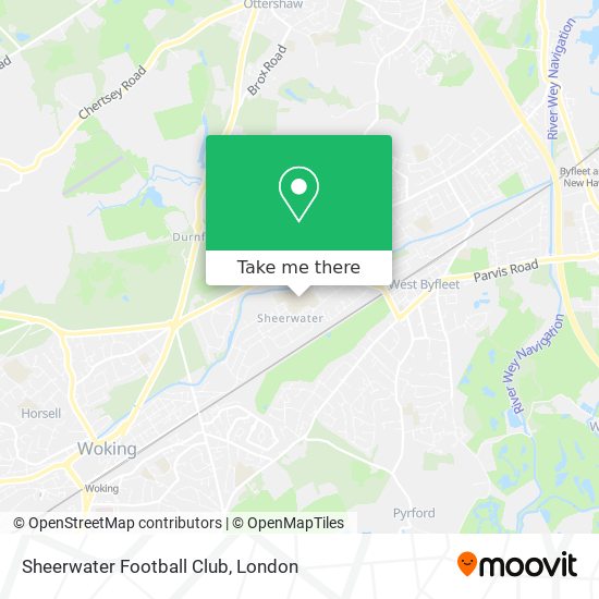 Sheerwater Football Club map