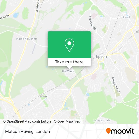 Matcon Paving map