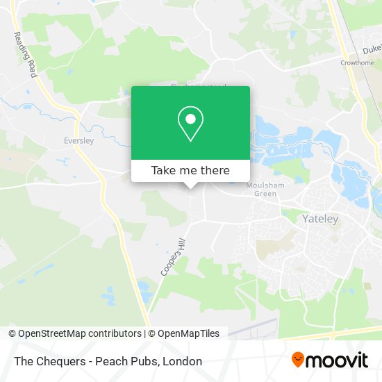 The Chequers - Peach Pubs map