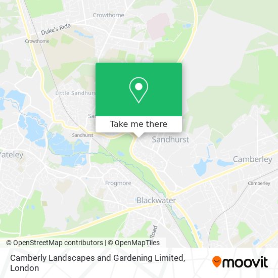 Camberly Landscapes and Gardening Limited map
