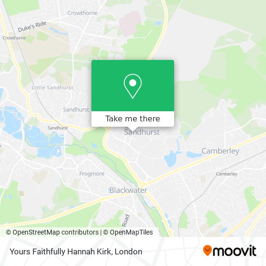 Yours Faithfully Hannah Kirk map