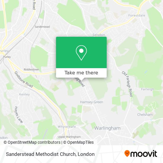 Sanderstead Methodist Church map
