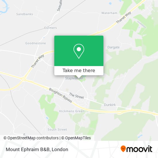Mount Ephraim B&B map
