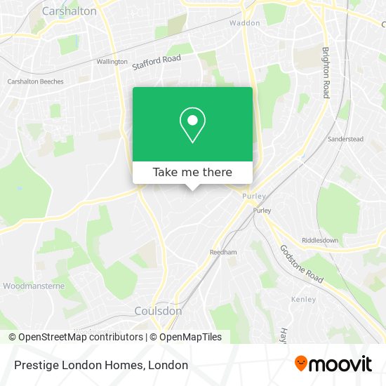 Prestige London Homes map