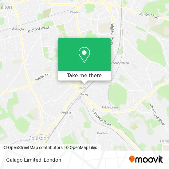 Galago Limited map