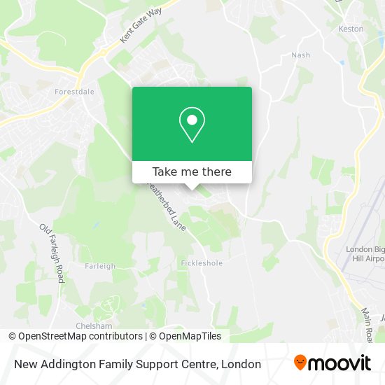 New Addington Family Support Centre map