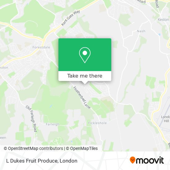 L Dukes Fruit Produce map
