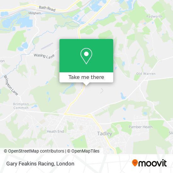 Gary Feakins Racing map