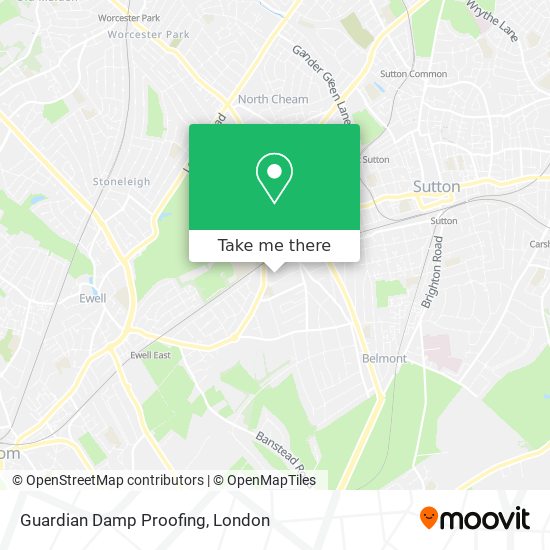 Guardian Damp Proofing map