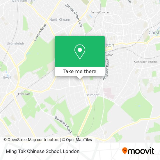 Ming Tak Chinese School map
