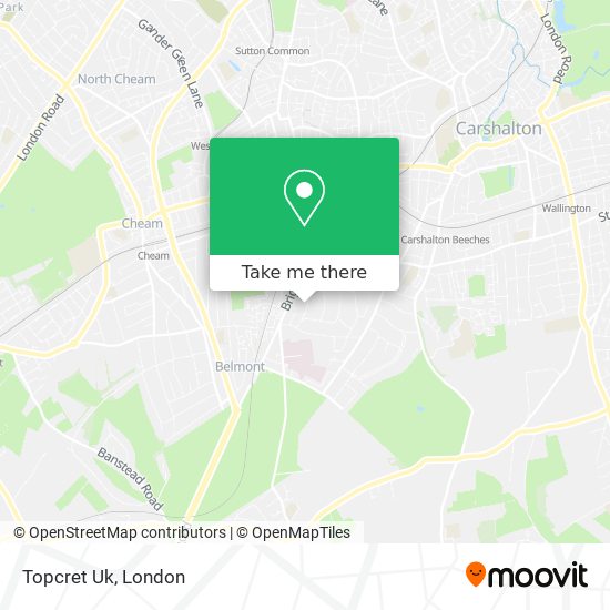Topcret Uk map