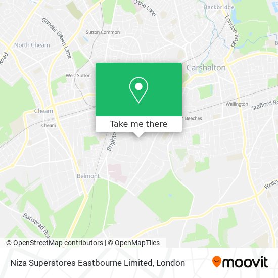 Niza Superstores Eastbourne Limited map