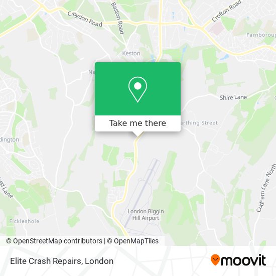 Elite Crash Repairs map