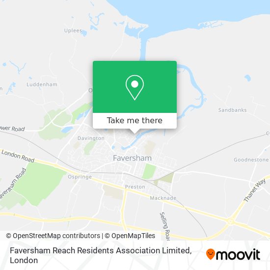 Faversham Reach Residents Association Limited map