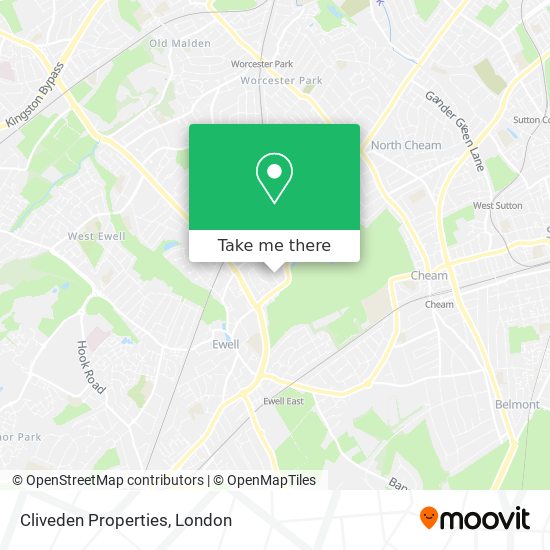 Cliveden Properties map