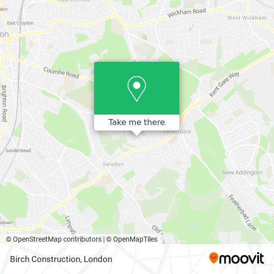 Birch Construction map