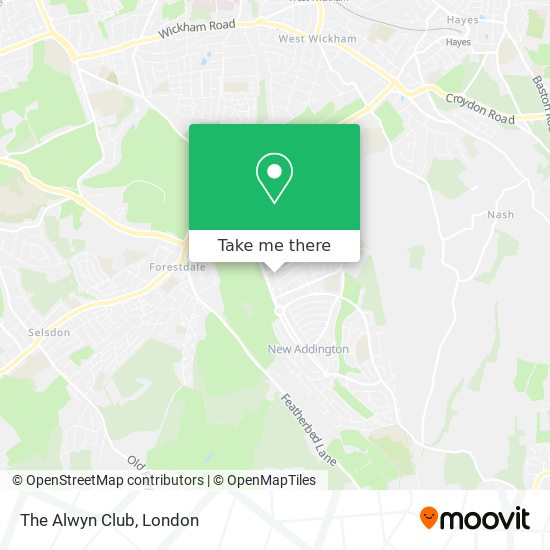 The Alwyn Club map