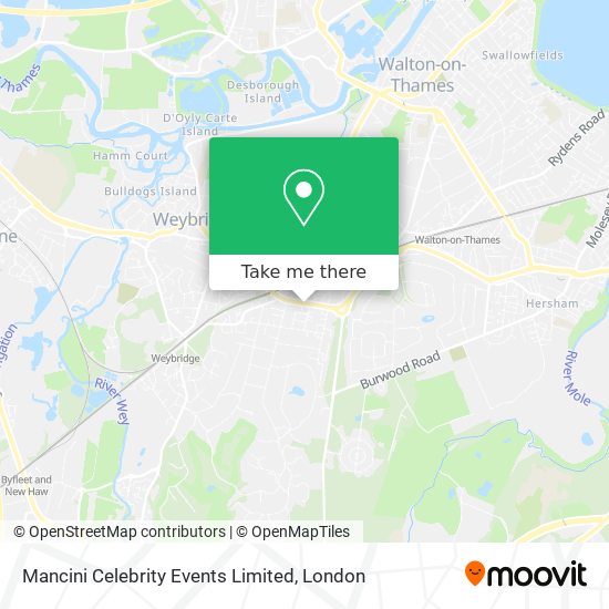 Mancini Celebrity Events Limited map