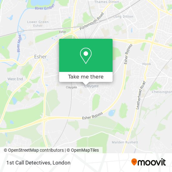 1st Call Detectives map