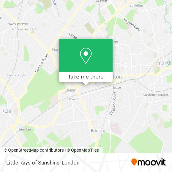 Little Rays of Sunshine map