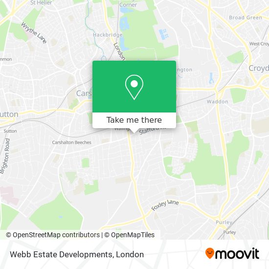 Webb Estate Developments map