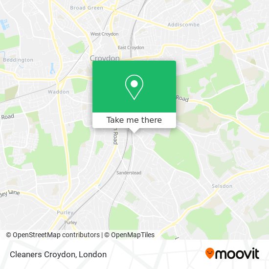 Cleaners Croydon map