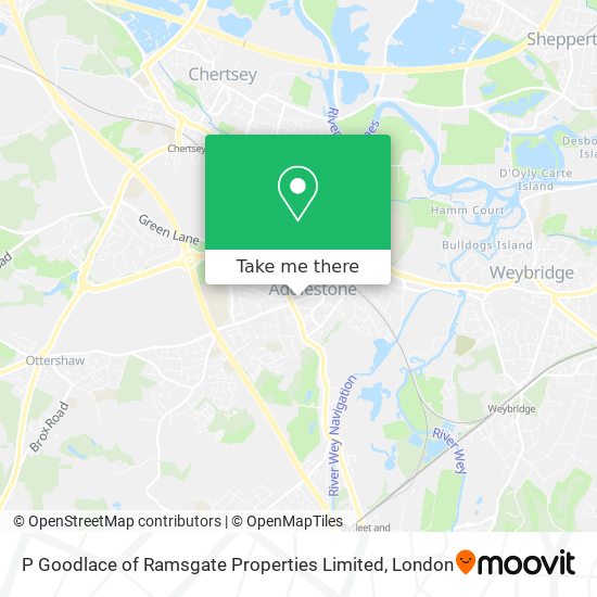 P Goodlace of Ramsgate Properties Limited map