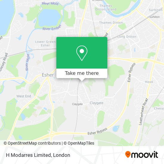 H Modarres Limited map