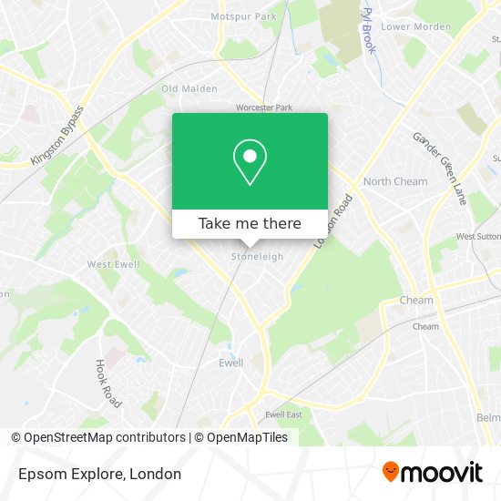 Epsom Explore map