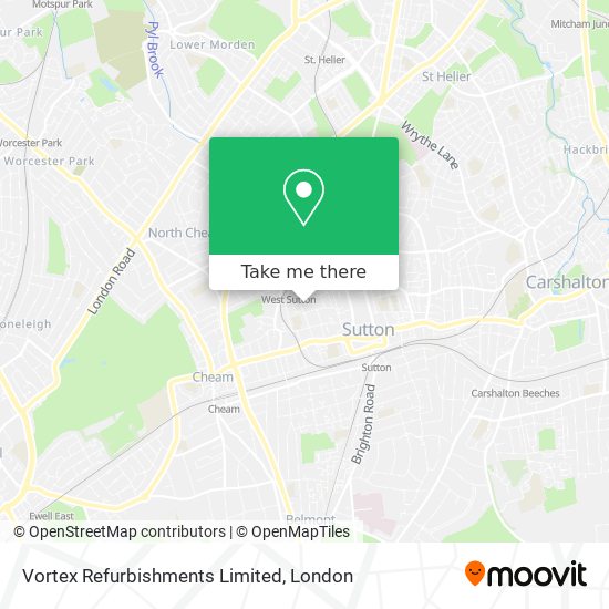 Vortex Refurbishments Limited map