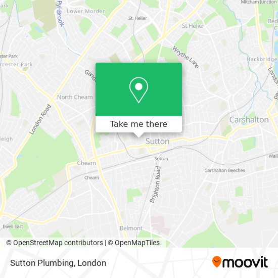 Sutton Plumbing map