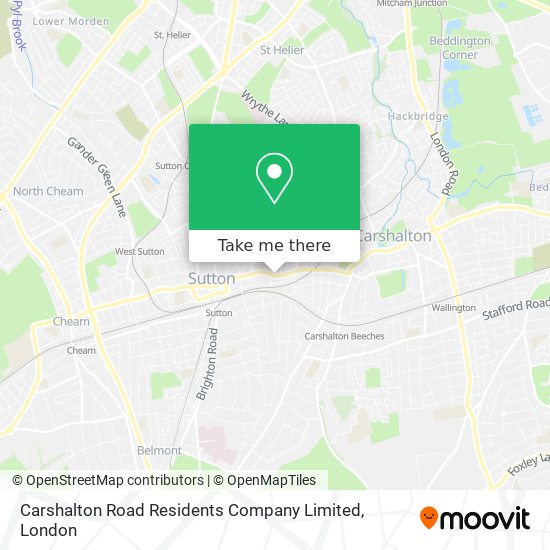 Carshalton Road Residents Company Limited map