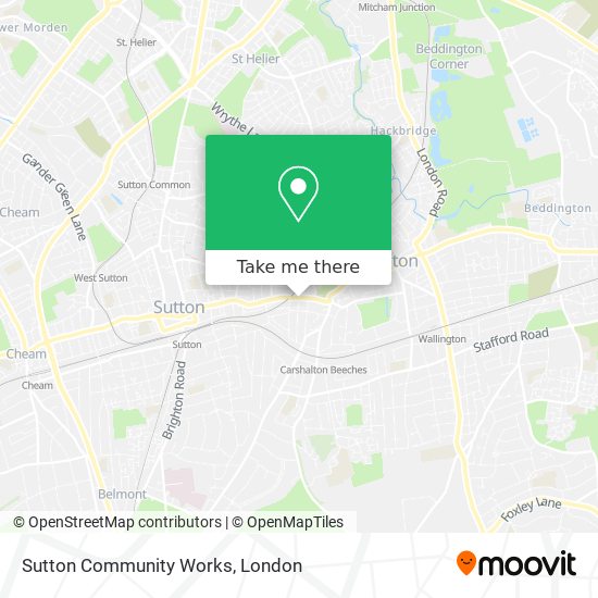 Sutton Community Works map