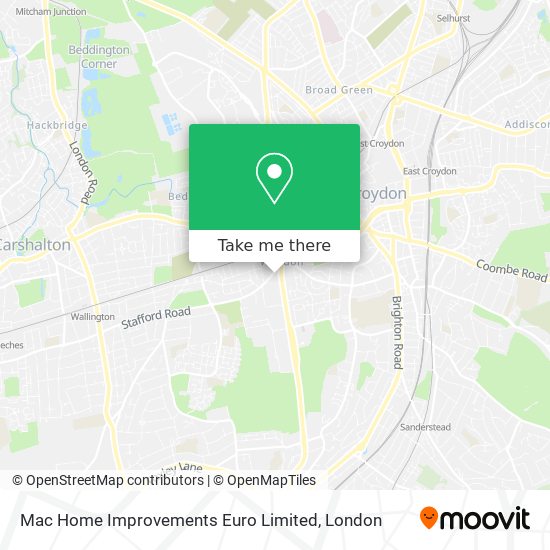 Mac Home Improvements Euro Limited map