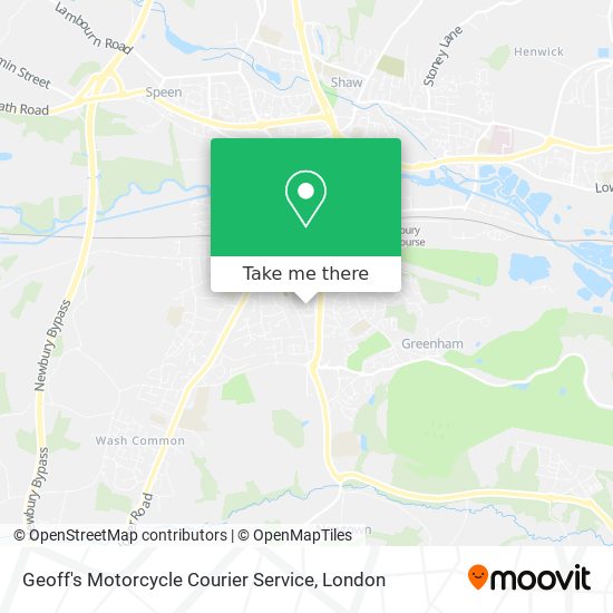 Geoff's Motorcycle Courier Service map