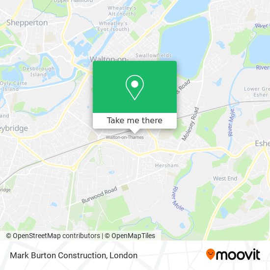 Mark Burton Construction map