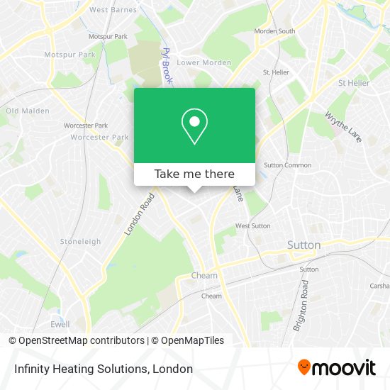 Infinity Heating Solutions map