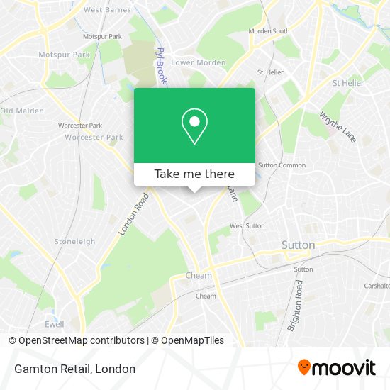 Gamton Retail map