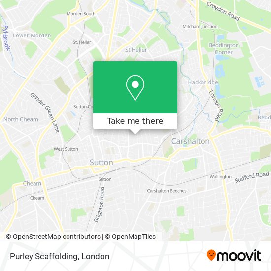 Purley Scaffolding map