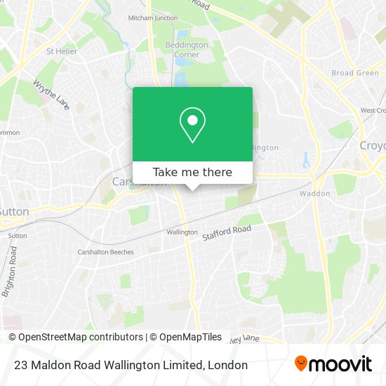 23 Maldon Road Wallington Limited map