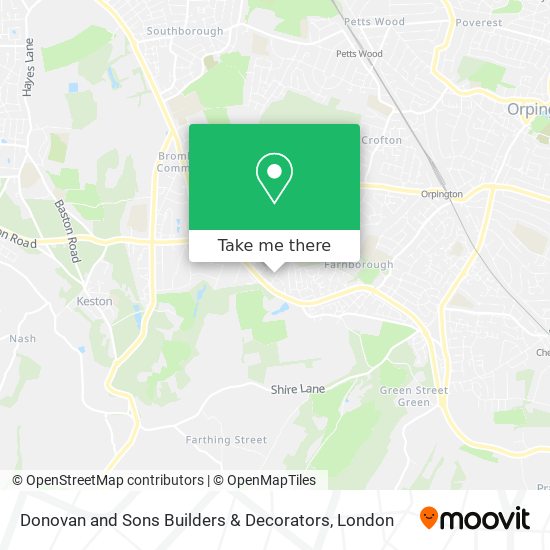 Donovan and Sons Builders & Decorators map