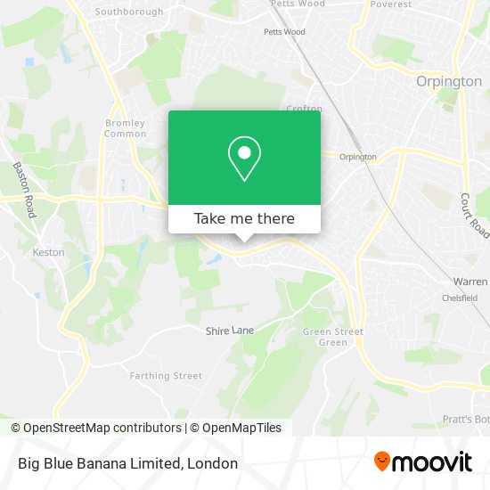 Big Blue Banana Limited map